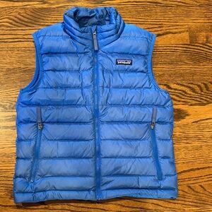 Patagonia Kids Down Sweater Vest Blue